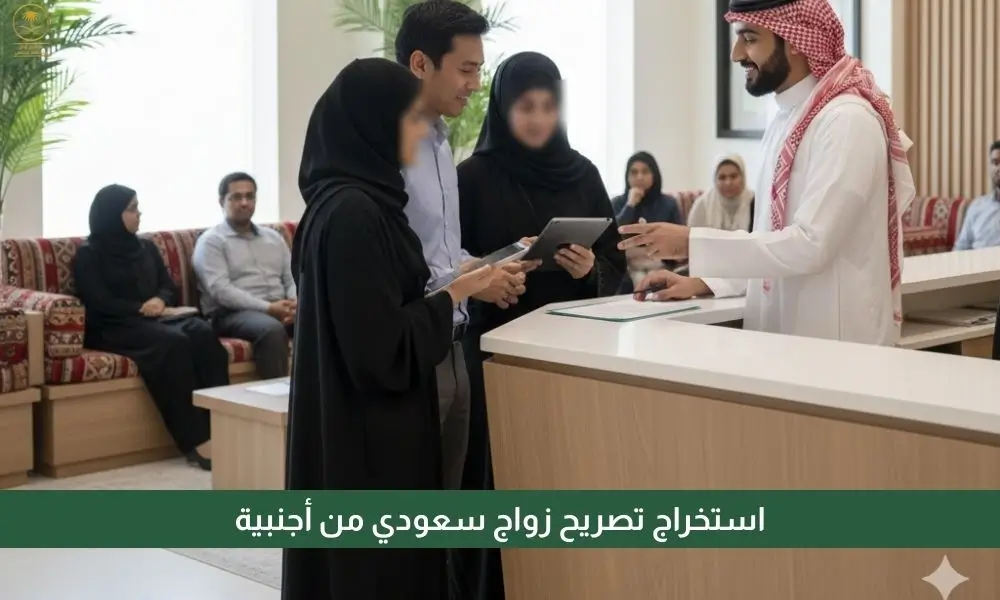 استخراج تصريح زواج سعودي من أجنبية